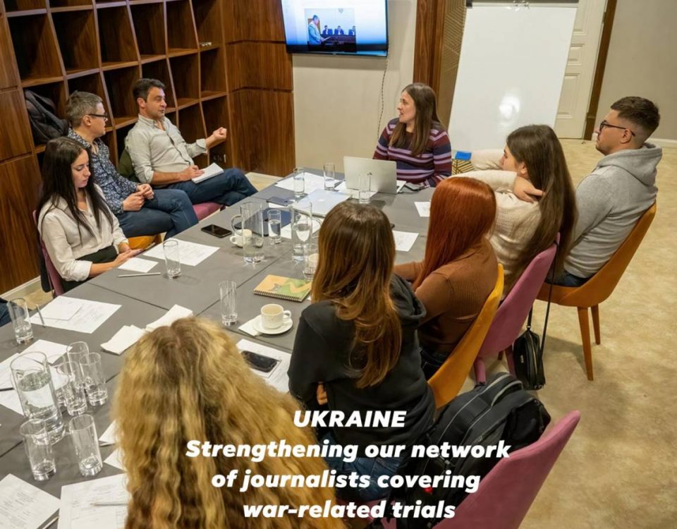 During the training session in Lviv, Ukraine. ©Yuri Vasiliev IRMI, International Institute for Regional Media and Information